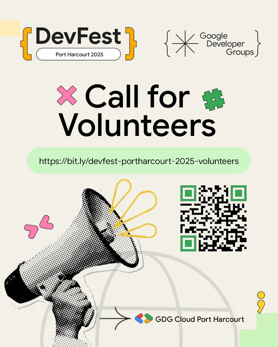 maebasmrt's tweet photo. Event branding for DevFest Port Harcourt 2025 https://t.co/GdhOrV3Via
