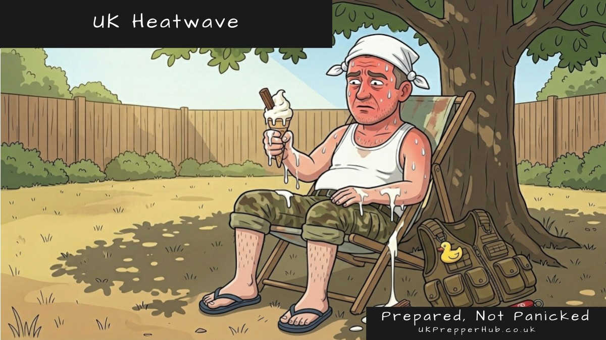 UKPrepperHub's tweet photo. 🌦️ Heatwave — Amber Alert Active This Weekend
Met Office &amp; UKHSA amber warnings in place — 34°C by Monday. Stay indoors 11am–3pm. Check on elderly neighbours today. https://t.co/jL1T94Fhl3
#UKHeatwave #HeatAlert #UKPrepperHub https://t.co/qiTXng1BLE