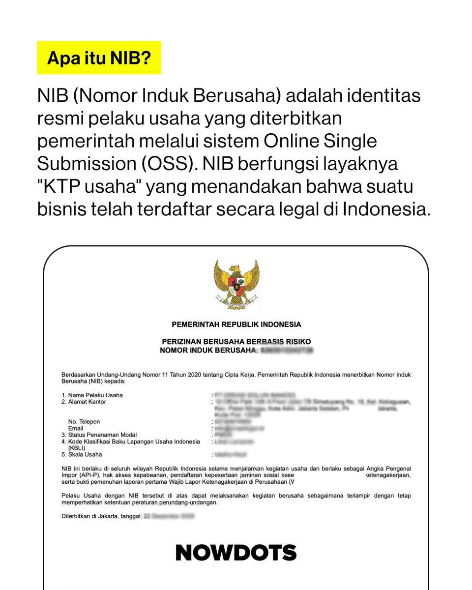 txtdrjkt's tweet photo. Pemerintah resmi mewajibkan seluruh penjual di e-commerce, mulai dari pelaku UMKM hingga usaha besar, memiliki Nomor Induk Berusaha (NIB). Aturan ini tertuang dalam Permendag Nomor 19 Tahun 2026 yang mulai berlaku sejak 8 Juni 2026.

Menteri Perdagangan Budi Santoso menegaskan bahwa pembuatan NIB tidak dipungut biaya dan dapat diurus secara online melalui sistem OSS.