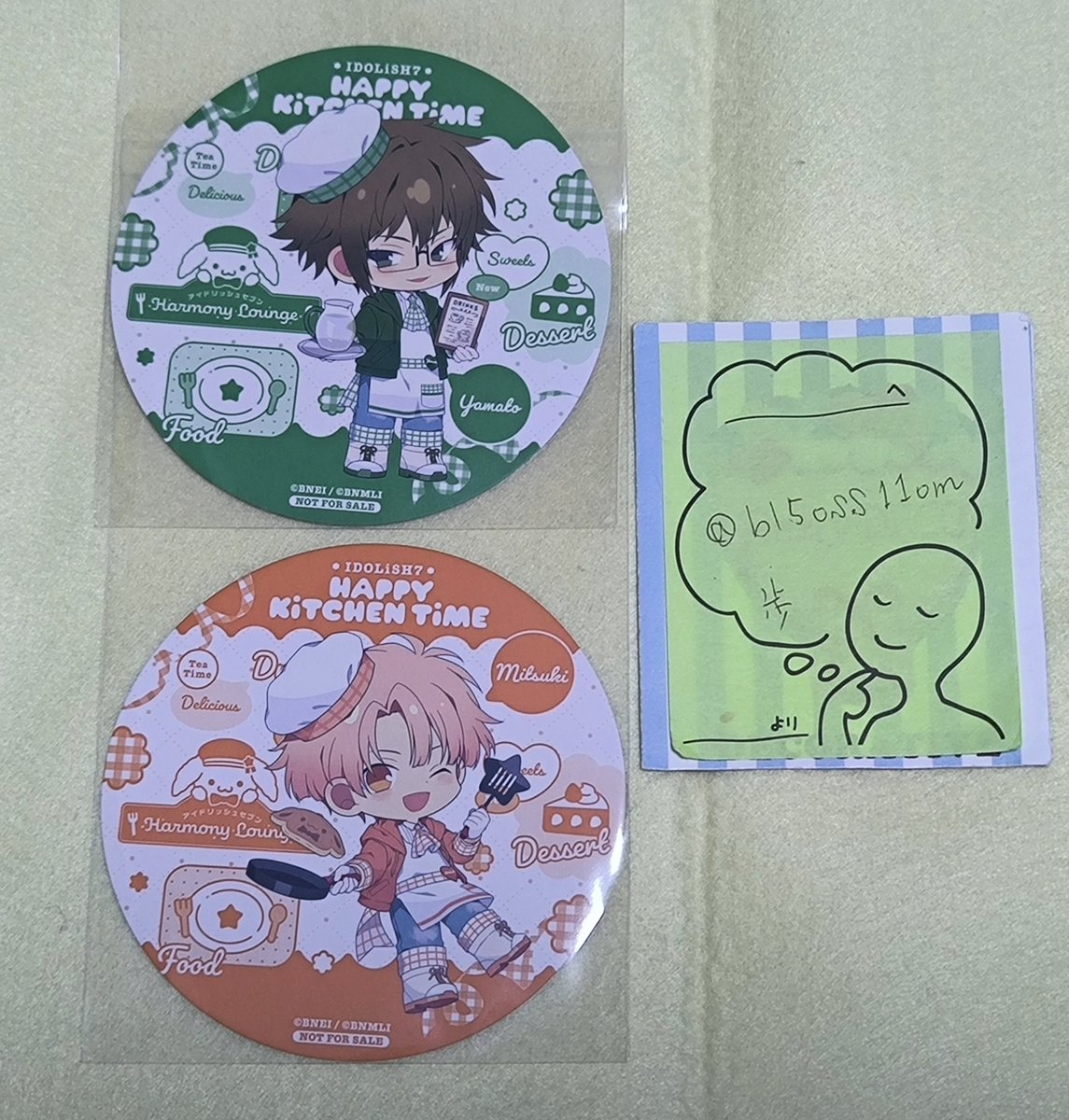 bl5oss11om's tweet photo. アイナナ アニカフェ コースター

【譲】大和 三月

【求】同異種 ナギ

大阪手渡し、郵送◎ https://t.co/Bqxqvok8wk