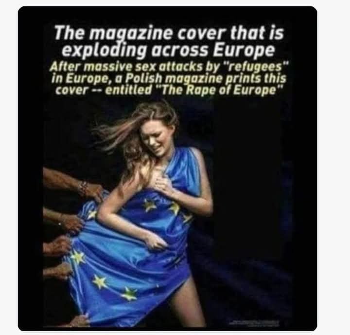 Yim1Lim's tweet photo. The rape of Europe ! https://t.co/NDSBUpxlEq