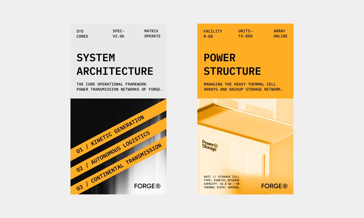 anik8km's tweet photo. Visual identity system for Forge https://t.co/L3bKXVDkXn