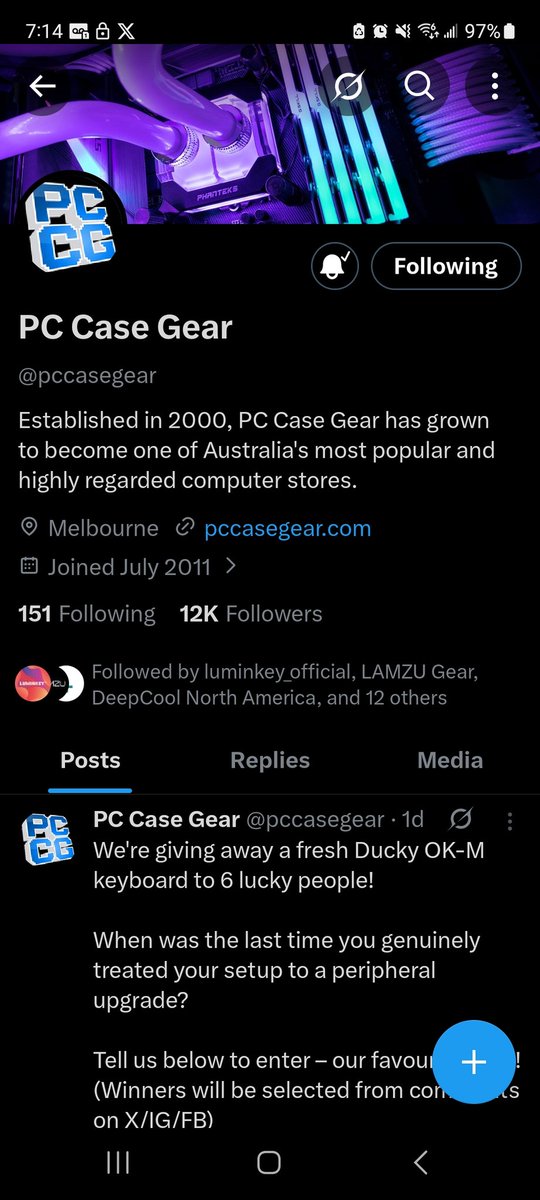 samcox09's tweet photo. @pccasegear It's been years. My old keyboard got destroyed by my cats, and now I have a generic IBM one that's my old backup. I'd love to win a new one! https://t.co/O0SEUBFfdR