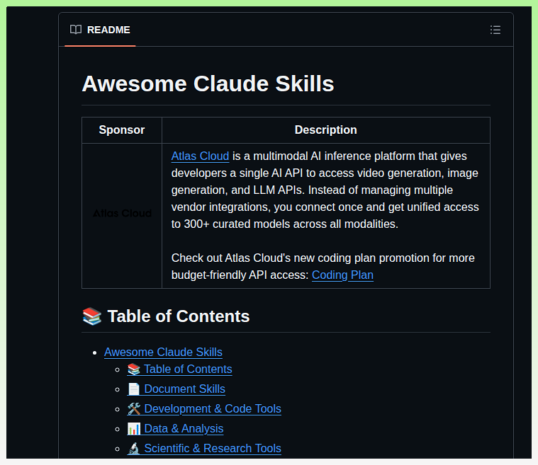 Curated list of skills for Claude Code https://t.co/320L2BTHDa