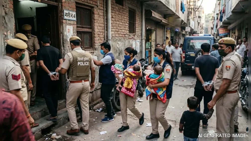 ndtv's tweet photo. Delhi's Dark 'Baby Bazaar': Baby Boys Sold For Rs 8 Lakh, Girls Half The Price  https://t.co/7Qrcl9dz4G https://t.co/kSs9sosQAz