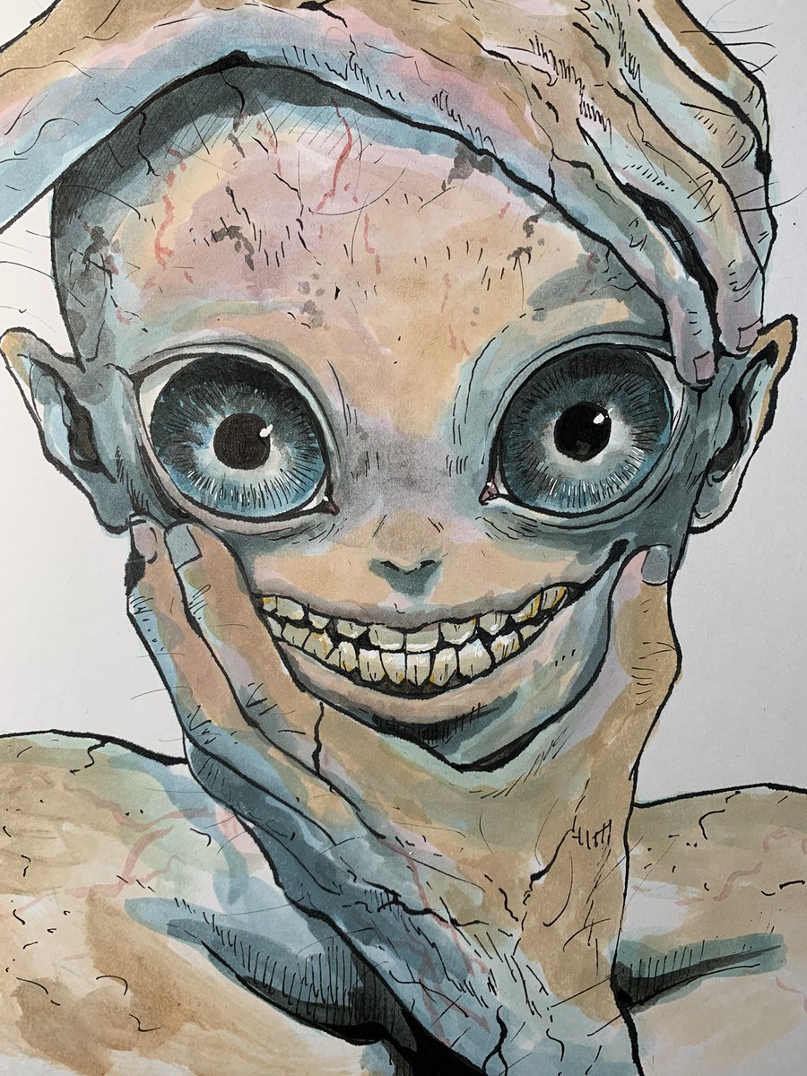 「よくみたらこの2匹似てる? 趣味の爬虫類が洞窟人間の作画資料になってるのだとした」|「動物人間」岡田卓也のイラスト