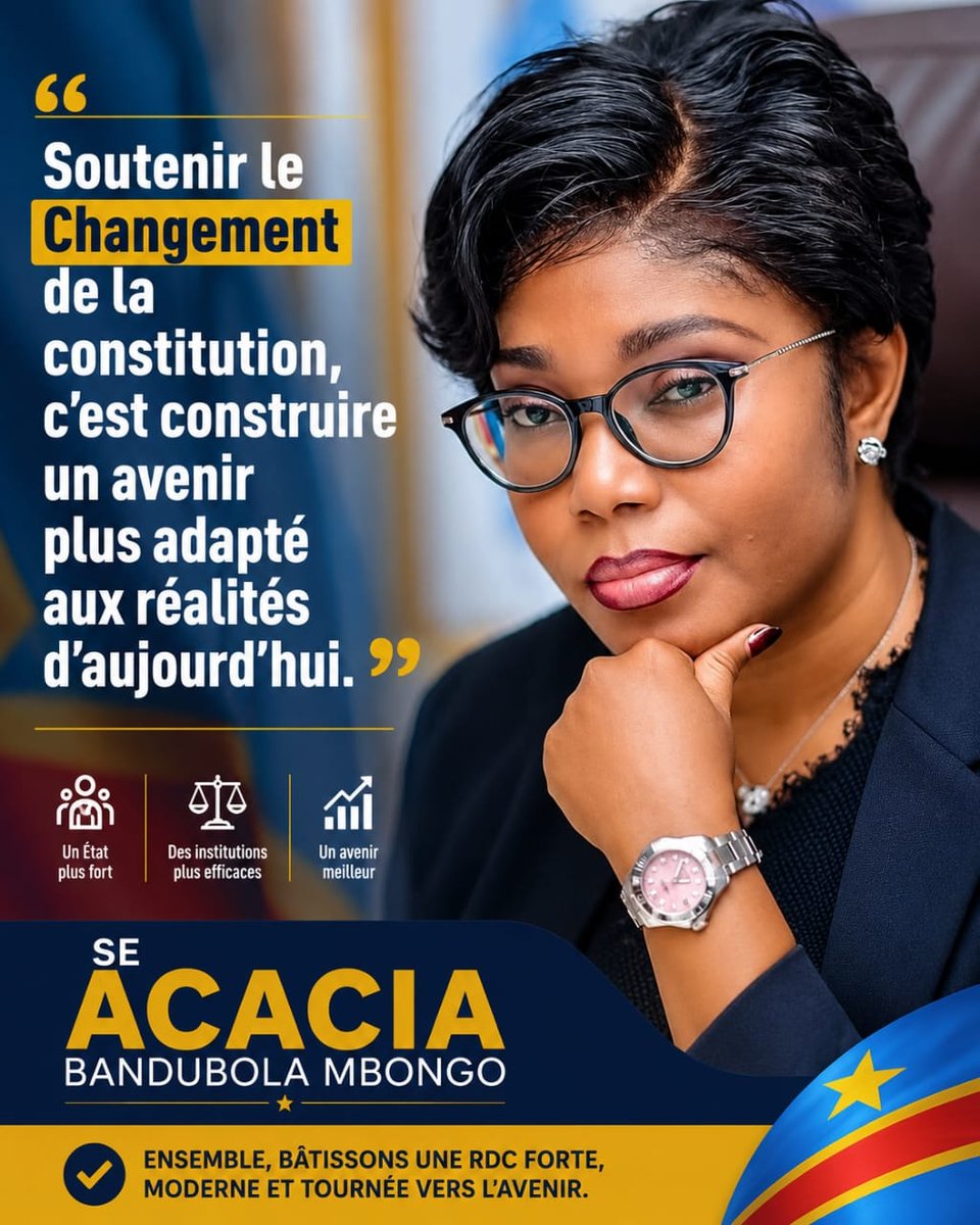 bandubolambongo's tweet photo. #RDC : Soutenir le Changement de la Constitution,  c'est construire un avenir plus adapté aux réalités d'aujourd'hui. Ensemble, Batissons une République Démocratique du Congo  forte, moderne et tournée vers l’avenir. https://t.co/g3L7mX8Bfa