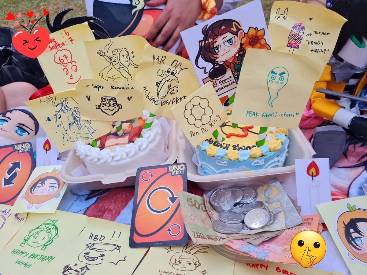 Sphr_AM's tweet photo. 🌟 OTSUSTARS!!!! 🌟

We celebrated Shinri's pre-bday with a picnic and potluck today! Thank you to everyone who joined in 💛🏹🎏  #HajatanWiwi2026 #PotlucKoi_ID2026 #JosuijiArt https://t.co/HlEgACFd8f