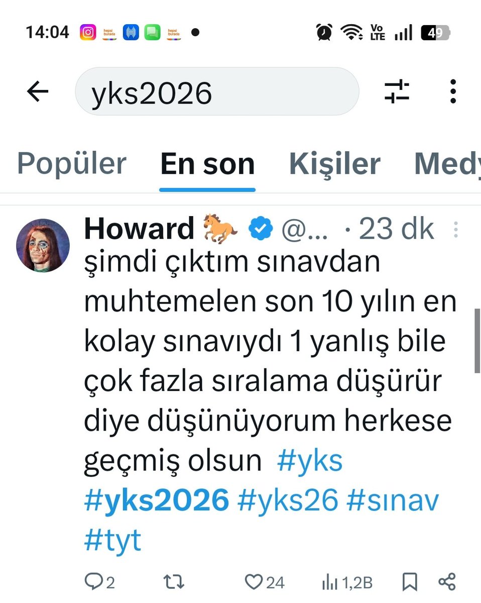 anar_bulent's tweet photo. YKS sınavlarının ilki bugün yapıldı.Yarın ki ikinci sınav öncesi öğrencilerin  moralini bozma adına bot hesaplar noktasına virgülüne kadar aynı  paylaşımlar yapıyor 
@EmniyetGM @EmniyetAnkara @siberkume #yks2026 #sınav #SONDAKİKA #millimaç #türkiye #sınav @atvcomtr @trthaber https://t.co/iU2hz1ASJI