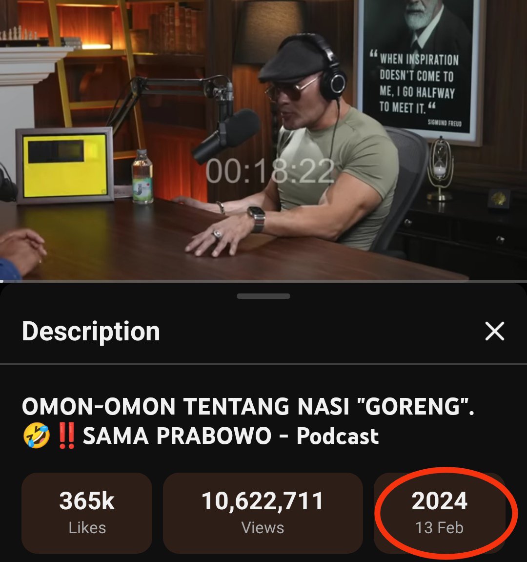 indraephe's tweet photo. @Jelli_cent Never forget. 
Podcast dia sama wowo. 

Diupload di H-1 sebelum pencoblosan. 
Yang seharusnya masa tenang. 
Tidak boleh melakukan kegiatan kampanye dalam bentuk apapun. https://t.co/Xrumisaq7S