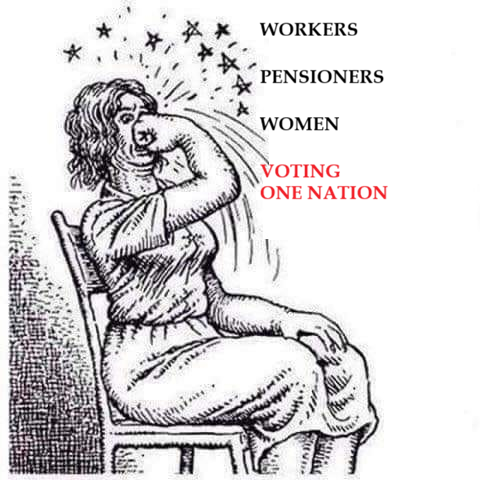 GusLefty's tweet photo. Lazy. Undeserving. Sack them. 

And this from the woman who portrays herself as the battler’s best friend.

Australia has about 18 million enrolled voters. 

How many of these are employed? 

Fourteen million

That’s three-quarters, an overwhelming majority. And she smeared them all.

She’s armed opponents with a valuable video clip of herself calling Aussie workers lazy and calling for more of them to be sacked.

People point out that Hanson has always opposed benefits for workers 
– she’s critical of increases in the minimum wage, 
- laws against wage theft, 
- protections for gig economy workers, 
- the policy of same job, same pay.