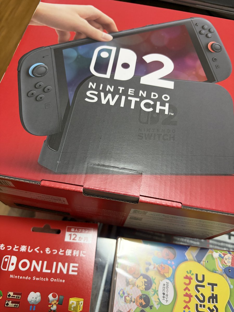 TKC_GPZ's tweet photo. Switch2 買っちゃった
これで禁酒日はゲームやな https://t.co/GGusvVBeDY