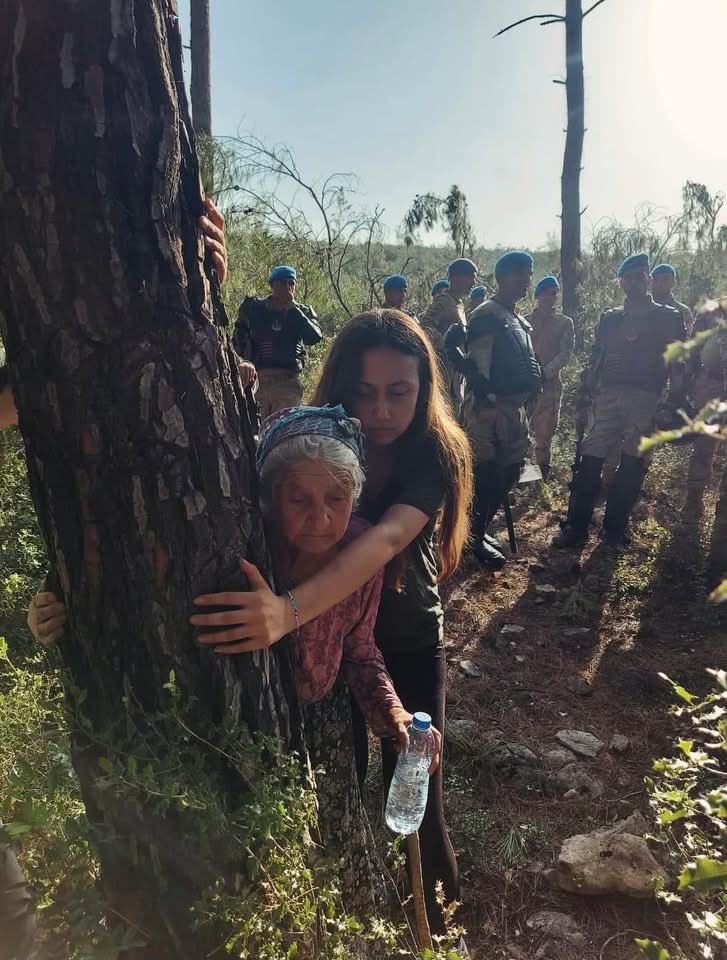 arkucukosmanogl's tweet photo. Doğanın, toprakların, tekellerin,parababalarının sömürü ve soygun düzenleri uğruna talan edilmesine karşı direnen Akbelen'lilerin yiğit evladı Esra Işık'la dayanışma içerisindeyiz.. https://t.co/pwQKMbqt50