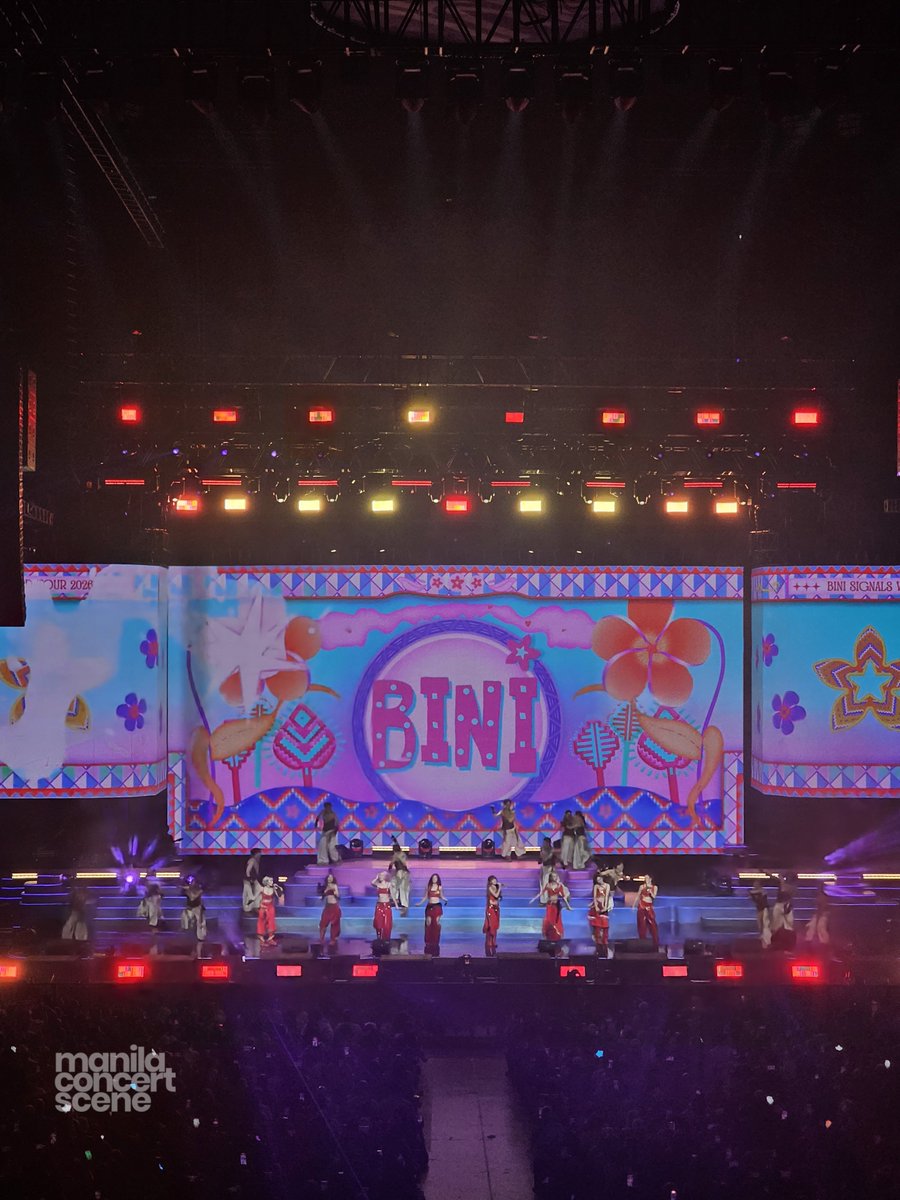 manilaconcerts's tweet photo. BINI opened their Signals World Tour with “Unang Kilig,” warmly welcoming BLOOMs into a new era.

#BINI_SIGNALS_MANILAD1
#BINI_SIGNALS_WORLDTOUR_2026 https://t.co/OQJZ1bMUQz