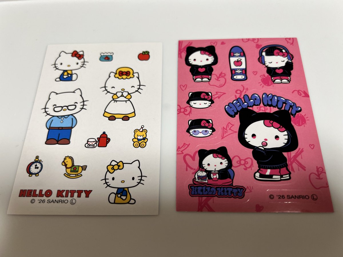 ___911209's tweet photo. 【交換】
ダイソー　100均　ハローキティ　ステッカー　シール

譲:シークレット、ストリート
求:アイス

郵送または名古屋近郊手渡しでの交換を希望します。検索からもお気軽にお声掛けください！よろしくお願いいたします！ https://t.co/tTKQKVCAJw