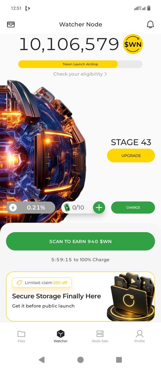 MusibauWasiu6's tweet photo. Hello, wanted to invite you to this crypto app I’ve been using. If you join with my code, you’ll get 1,000 $WN and I get a bonus too.

DeNet Storage &amp; Watcher Node is free, official app from the team behind a decentralized storage network with over 6M users. Your phone helps make https://t.co/H0YYwwXlFz