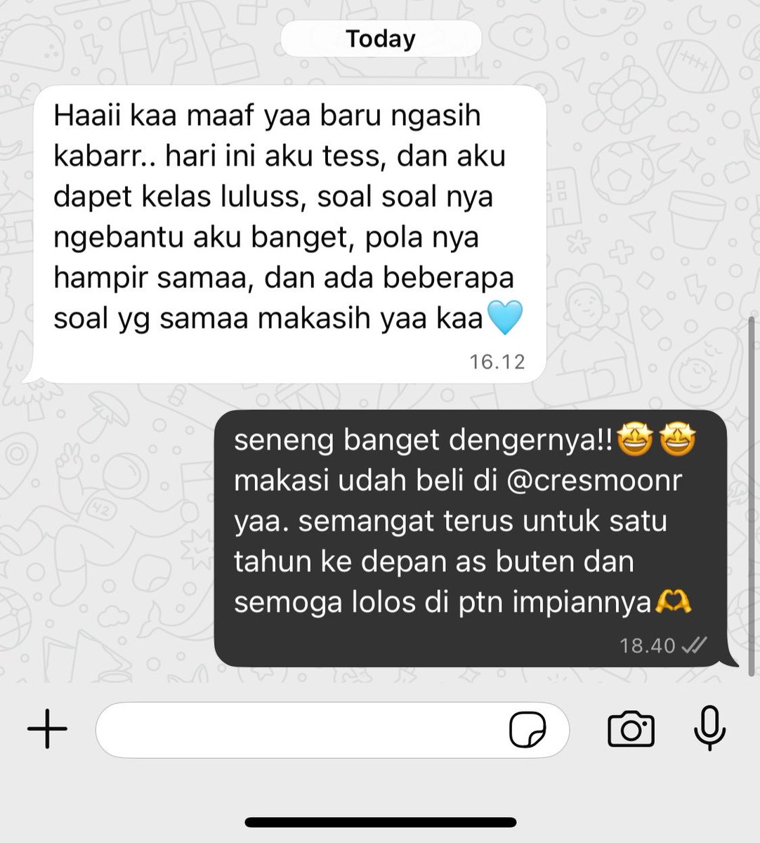 cresmoonr's tweet photo. TESTI 07/20/2026

wts soal asli tes aptitude inten tes masuk inten tahun 2024 &amp; 2025 (ada soal terbaru November 2025) for 🤍13k🤍

inc :
1. total 117 soal
2. ⁠kunci jawaban + pembahasan
3. ⁠free tutor lengkap 

WA / https://t.co/MwDRBWPAdo

#studytwt #zonauang #inten #buten https://t.co/YOWZGqgT7G