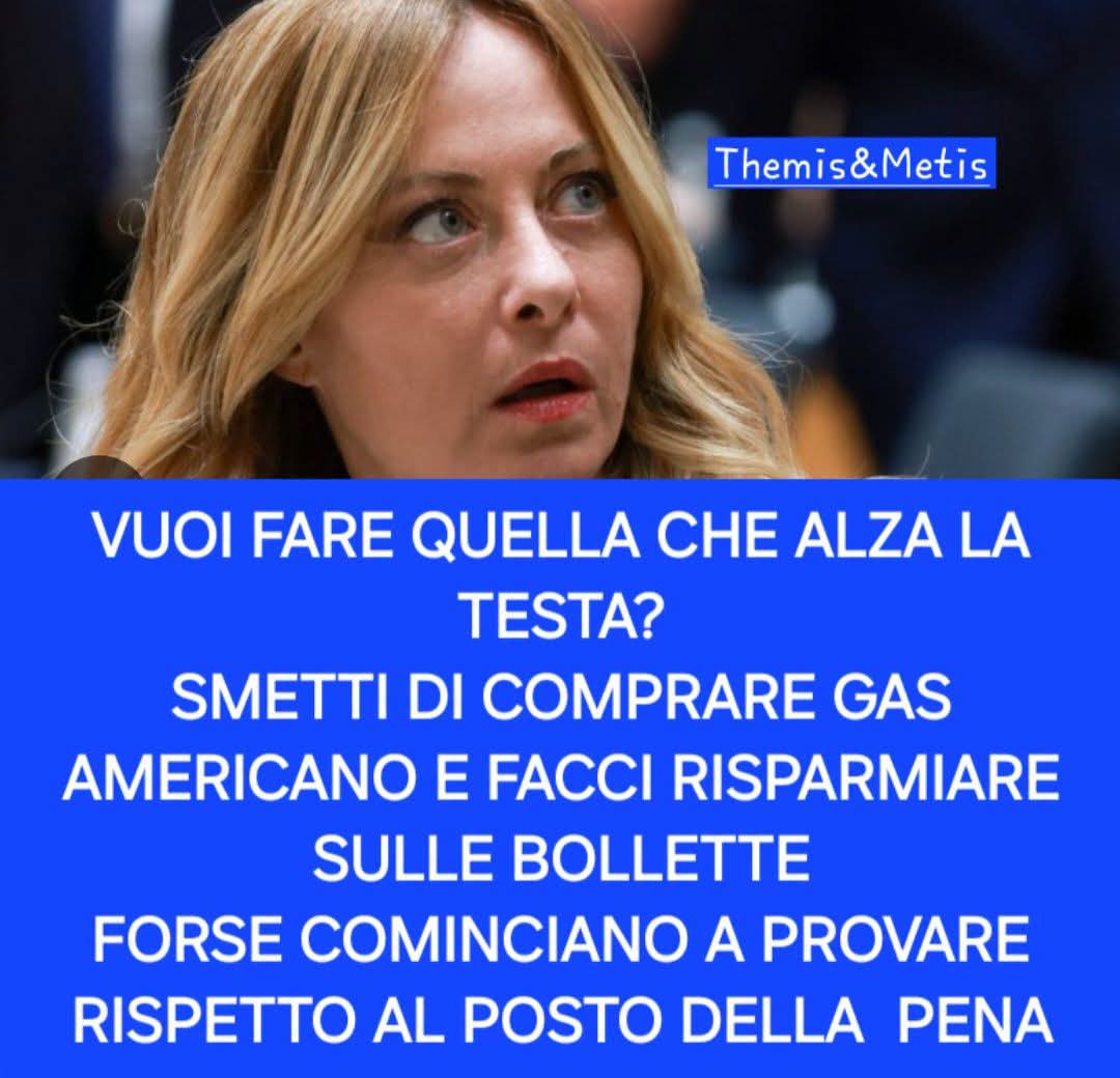 Flexgrimmy_'s tweet photo. SEI UN PESSIMO AFFARE PER IL PAESE

Un Paese sovrano non chiacchiera, non fa video, non pensa puerili e inutili ripicche come quelle pensate da Tajani. Un Paese sovrano smette di comprare gas USA (costa di più e inquina di più) e torna a comprare gas russo!

Alessandro Di Battista