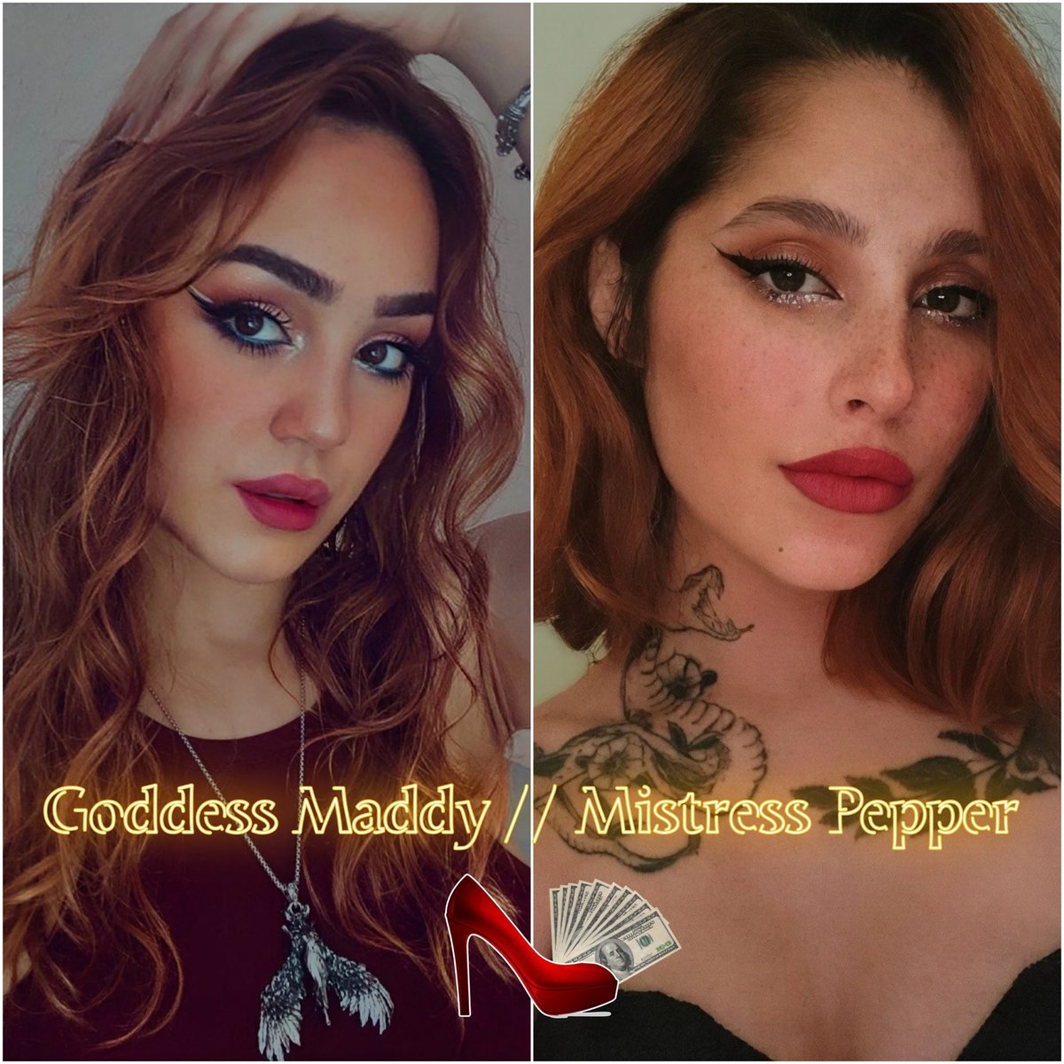 MaddyNoir's tweet photo. De rodillas y ruega tener el privilegio de estar ante nosotras🔥 https://t.co/J24cezivNj