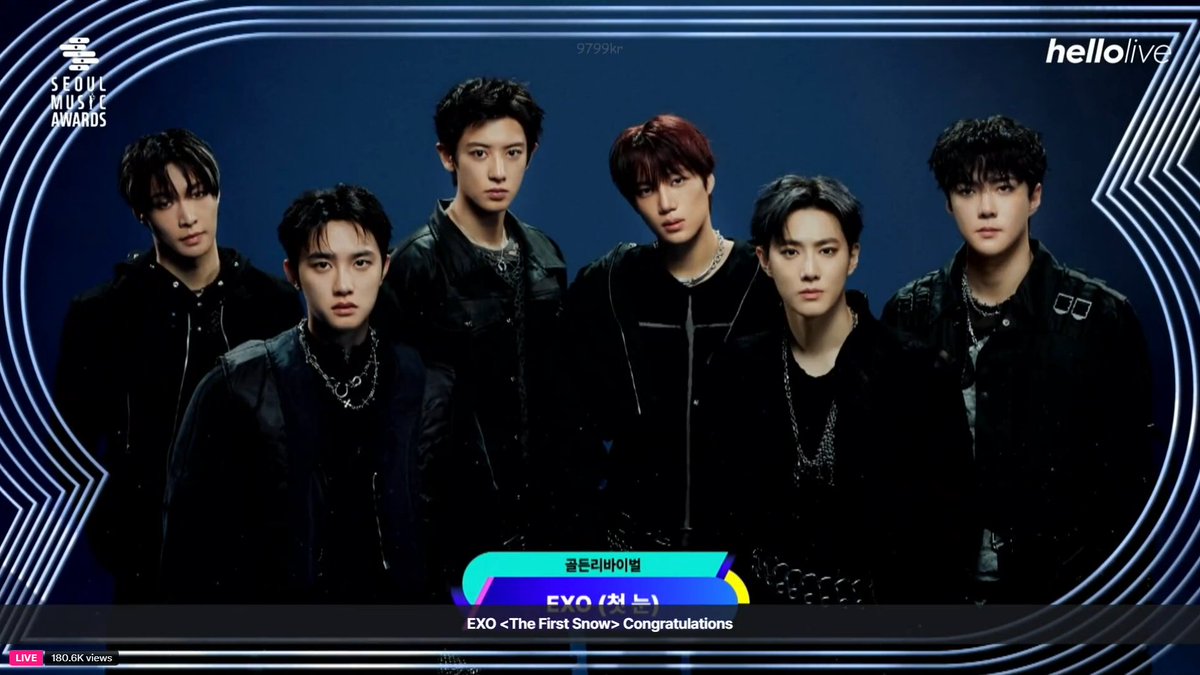 jyjksd's tweet photo. 🏆 EXO's "The First Snow" wins the Golden Revival Award at the 35th Seoul Music Awards! A timeless winter masterpiece getting the recognition it deserves. Congratulations! ❄️👑 #EXO #SMA2026 https://t.co/8ZFe8Sgy17