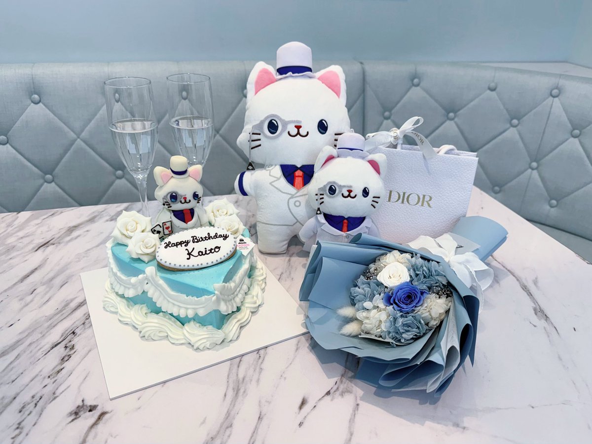 bakai2yan's tweet photo. .   ⟡     ˚    ♡   .
             ✧︎       . 
｡ﾟﾟ･｡･ﾟﾟ｡⠀  
˚｡       ʜᴀᴘᴘʏ ʙɪʀᴛʜᴅᴀʏ ᴋᴀɪᴛᴏ 🐱🩵
    ﾟ･｡･
 ♡         ⟡         ˚  
      ·     ⁺

 #黒羽快斗誕生祭2026
 #黒羽快斗生誕祭2026
 #怪盗キッド誕生祭2026
 #怪盗キッド生誕祭2026 https://t.co/9F1mt3t17H