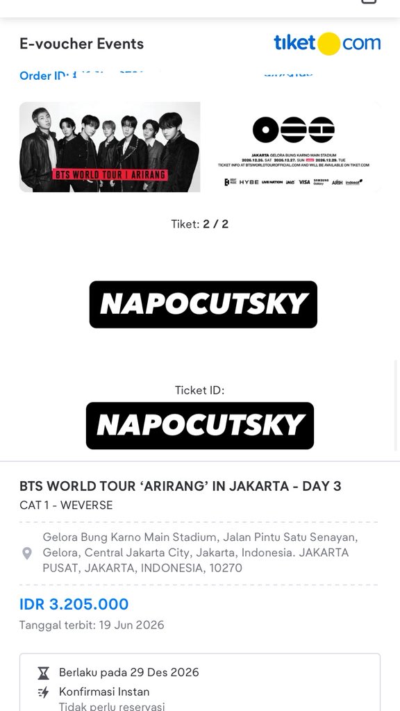 ekaatrn's tweet photo. WTS BTS JAKARTA https://t.co/k4UtVG9tfA