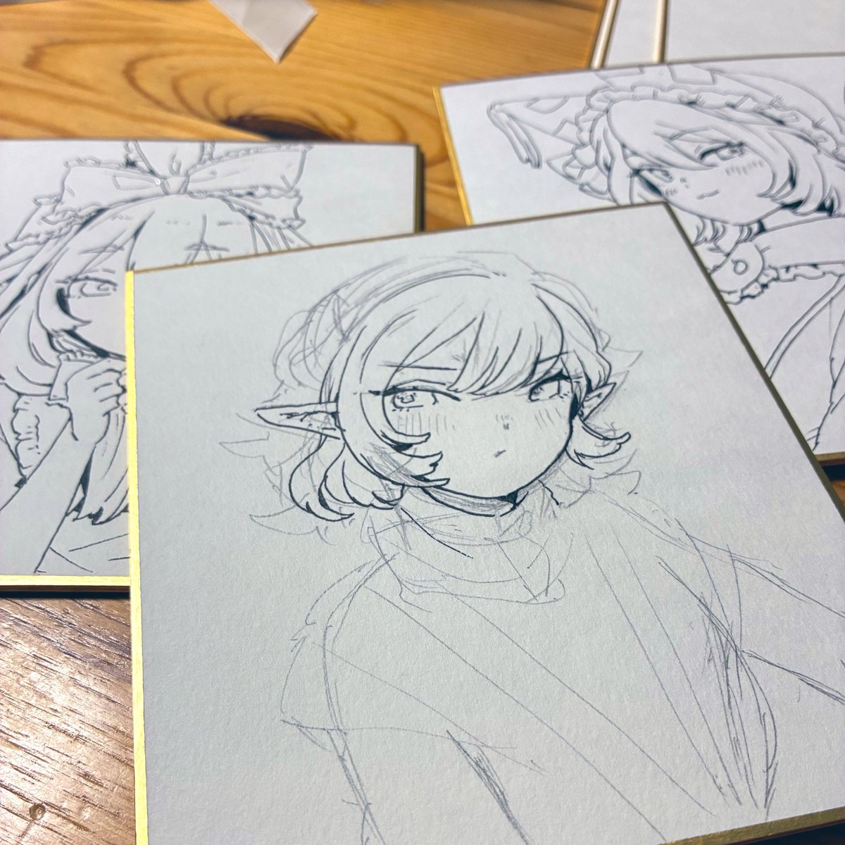 miyama_bot's tweet photo. あんまり描いてこなかったシリーズを描いてみている✒️
妖々夢・風神録・地霊殿 https://t.co/0nmUcb2Cuz
