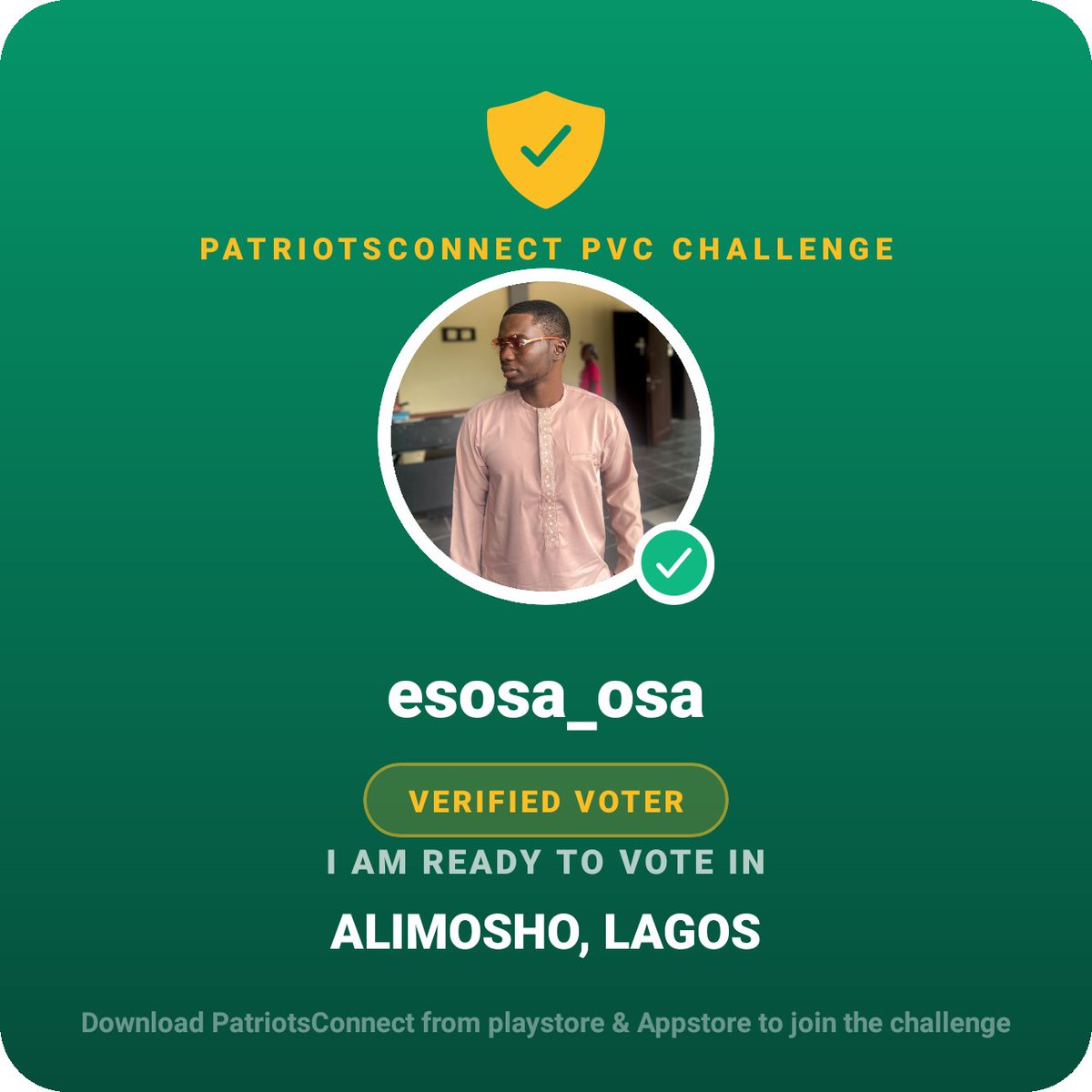 Patriots_Co1's tweet photo. This is what a PatriotsConnect PVC Challenge Badge looks like.

Post yours in the comments now, along with your mobile network and phone number, to win airtime. https://t.co/zNsfImlbYM
