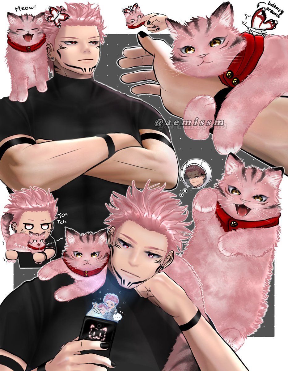 aemissm's tweet photo. The other pink cat, Meow~yuu
宿虎 #sukuita https://t.co/RPJIyC92qh