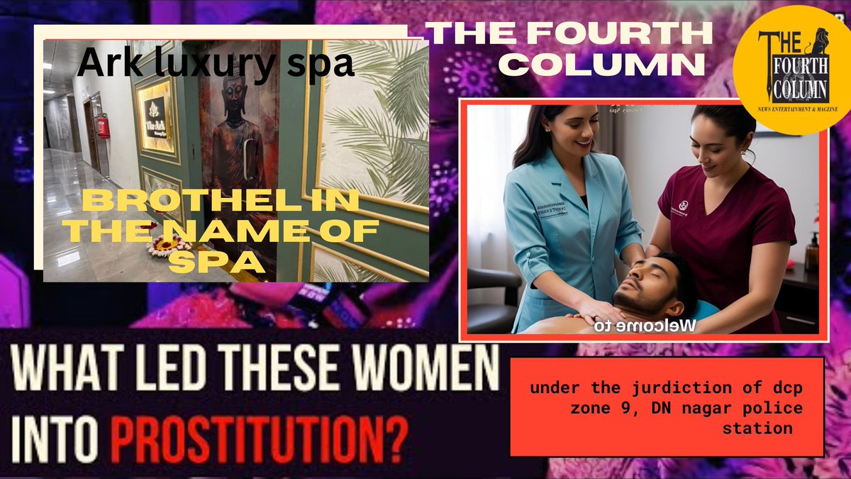 fourthcoloum's tweet photo. https://t.co/ec8YNEpwiU  
After providing the facts of the premises of the ark luxury spa there were be no action taken by the concern department and the local police station, we urge to the higher authorities to look into this matter and take necessary action as soon as possible . On the owner and the operator of the spa . @MumbaiPolice @DcpZone9Mumbai @DNNagarPS @AddlCPWestMum @facnewspaper @CPMumbaiPolice @DGPMaharashtra @112Maharashtra @ACB_Maharashtra @DOTorganization