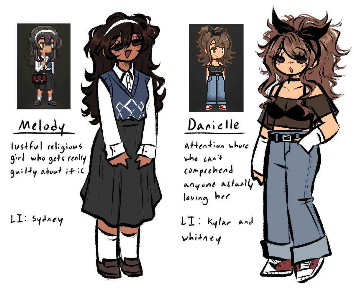 rorufroruu's tweet photo. pcs of mine that i don't draw a lot #dol #degreesoflewdity https://t.co/Z5dTpFyriJ