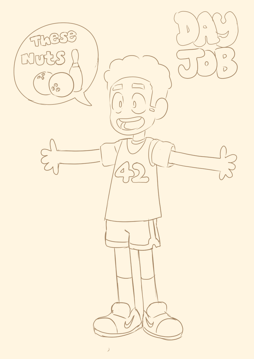 42GraffitiRizz's tweet photo. (🧾✍🏿👨🏿‍🦱)
I used to draw day job, at my day job using the receipt paper.

I no longer work a day job anymore,
it's been 3 years.

Here is me (with Rizz ✨😏✨) in

@Georghiou2D 's art style

Saying THESE NUTS! (🎳🥜😂)

#dayjob #eyeball2d #fanart #animation #indieanimation https://t.co/JCPBqNIhFV