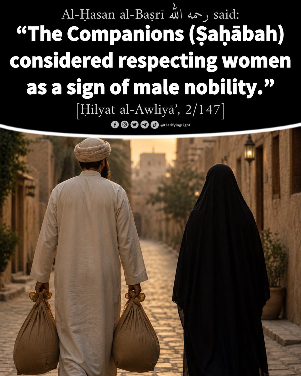 ClarifyingLight's tweet photo. The Messenger of Allāh ﷺ, in front of approximately 124,000 companions, said:

“Fear Allāh concerning women! Verily you have taken them on the security of Allāh…”

[Ṣaḥīḥ Muslim, 1218] https://t.co/Bzu6TVJvGm
