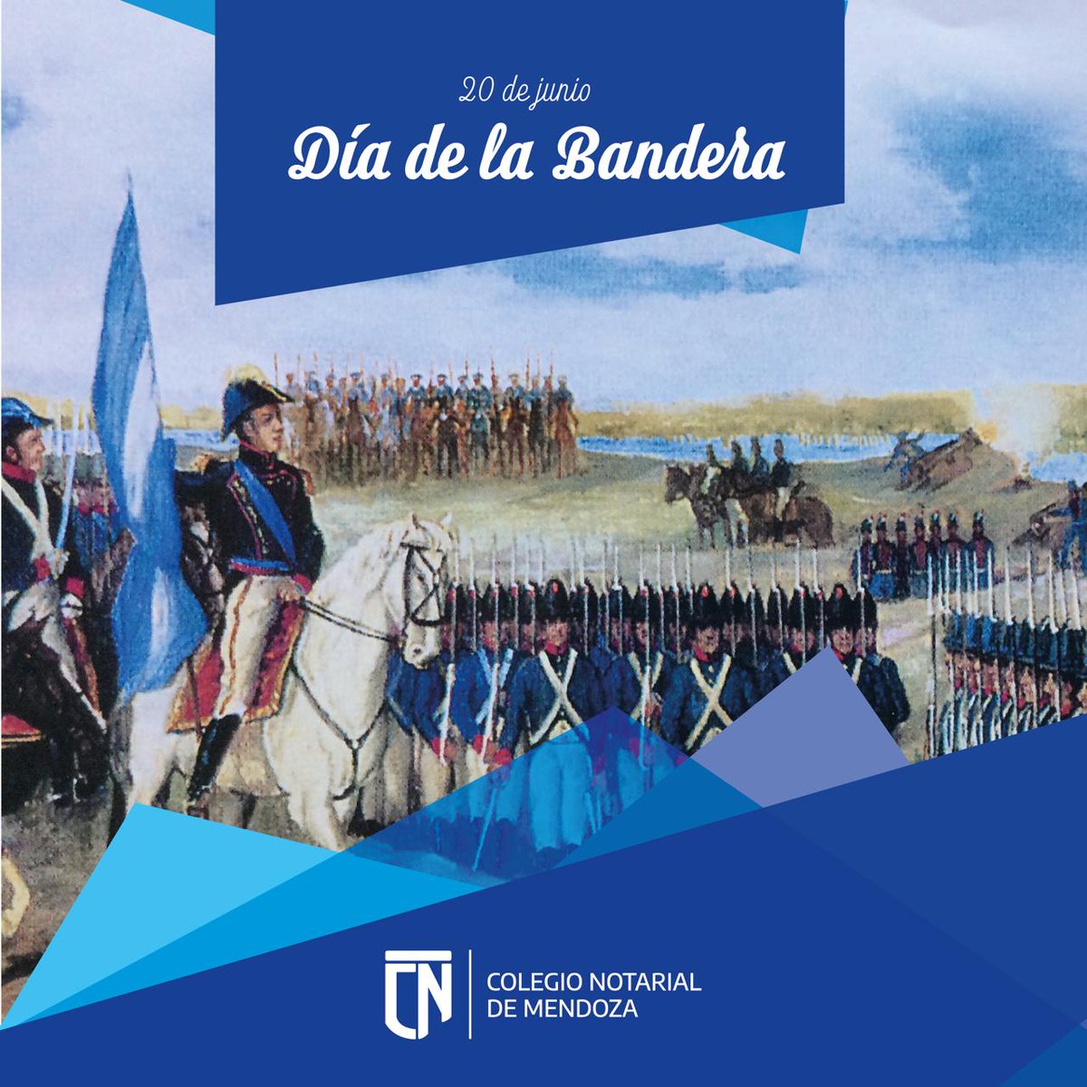 ColNotarialMza's tweet photo. Día de la Bandera 🇦🇷
#20dejunio 
#Colegionotarialmendoza https://t.co/4YQQkzae30