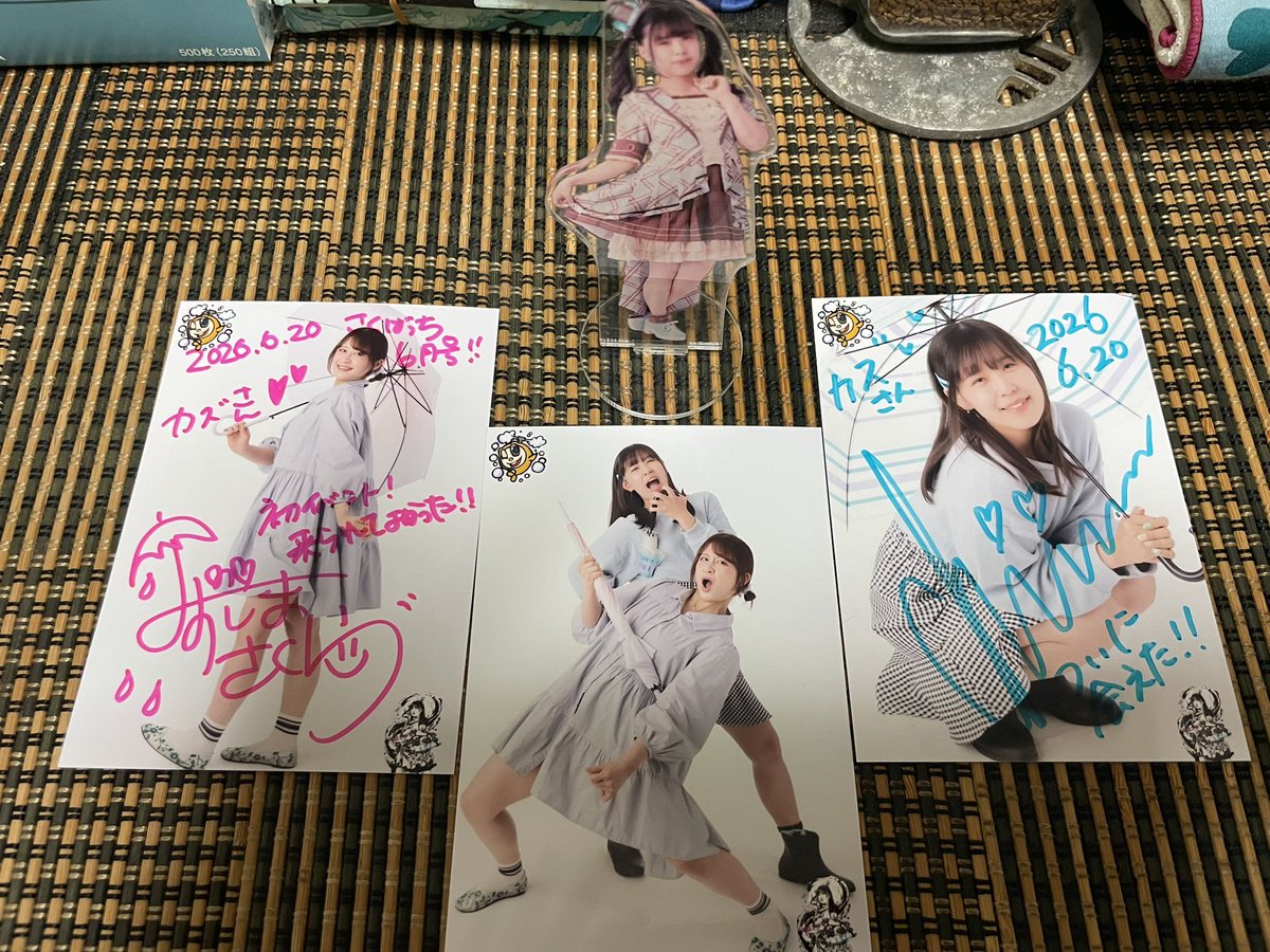 HEROCLUB2's tweet photo. #さくばっち イベント
#青葉ちい🌱 バースデー㊗️
#水嶋さくら🌸 
#アクトレスガールズ 

改めてばーちい🌱誕生日おめでとう🎁

初のさくばっちイベント🌸🌱
とっても楽しいイベントでしたああ🥳

本日の戦利品🎁🍾🛍️🪅 https://t.co/KsTI1an02t