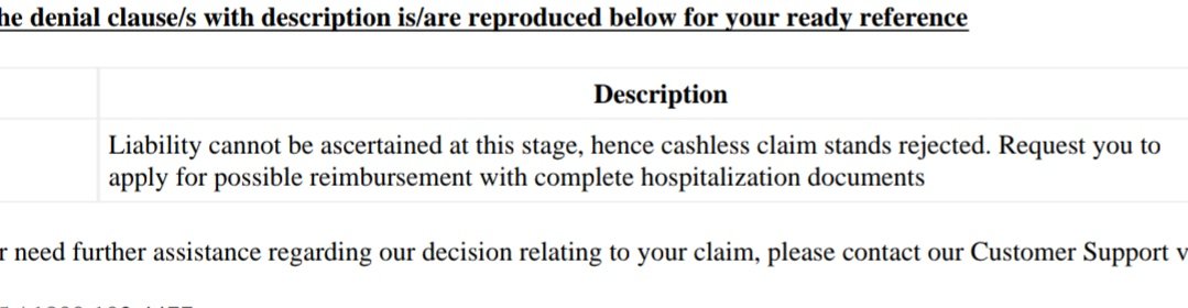 njanedwin's tweet photo. @star_orm What a stupid reason for rejection, they can't ascertain liability at this stage. Our policy is for 10 Lakhs and not in any case a 10% of the claim will be used by us. We made a huge mistake in trusting you! 
Our frustration continues! https://t.co/IYkp9NZVSc