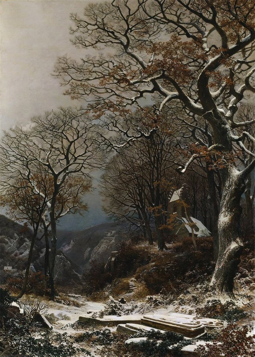 DailyClassicArt's tweet photo. Johann Georg Valentin Ruths - "The Winter" (1881) https://t.co/OGPsE4ihO7