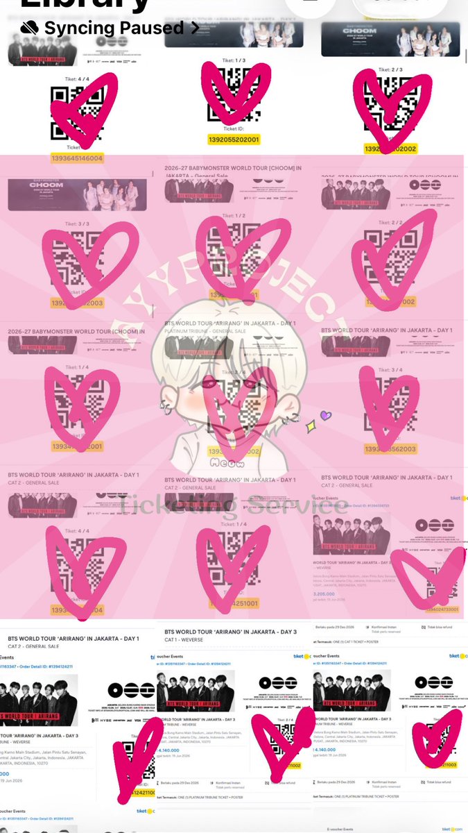 AyyProject's tweet photo. Update Lebihan Jastip &amp; Titipan (Trusted)

Kuala Lumpur
Cat 5 Day 2 Presale
Cat 4 Day 1 Gensale

Singapore 
Cat 3 Day 2 Presale live Nation

Jakarta
Cat 1 Day 3 Presale
Platinum Tribune Day 2 Gensale
VIP A Day 3 Presale

✅Ada Group Wa 
✅Fullpay Only
✅COD Jaksel

#wtsbts https://t.co/WCo7dgLtv2