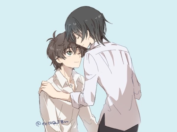 ccNQJ8u's tweet photo. 頭ﾊﾟｰｰｰﾝしたままらくがきしてたスザルル
ネックレス……つけてるんですか…？？ 2人の名前が入ったやつを……… https://t.co/WsmEvWNSI2