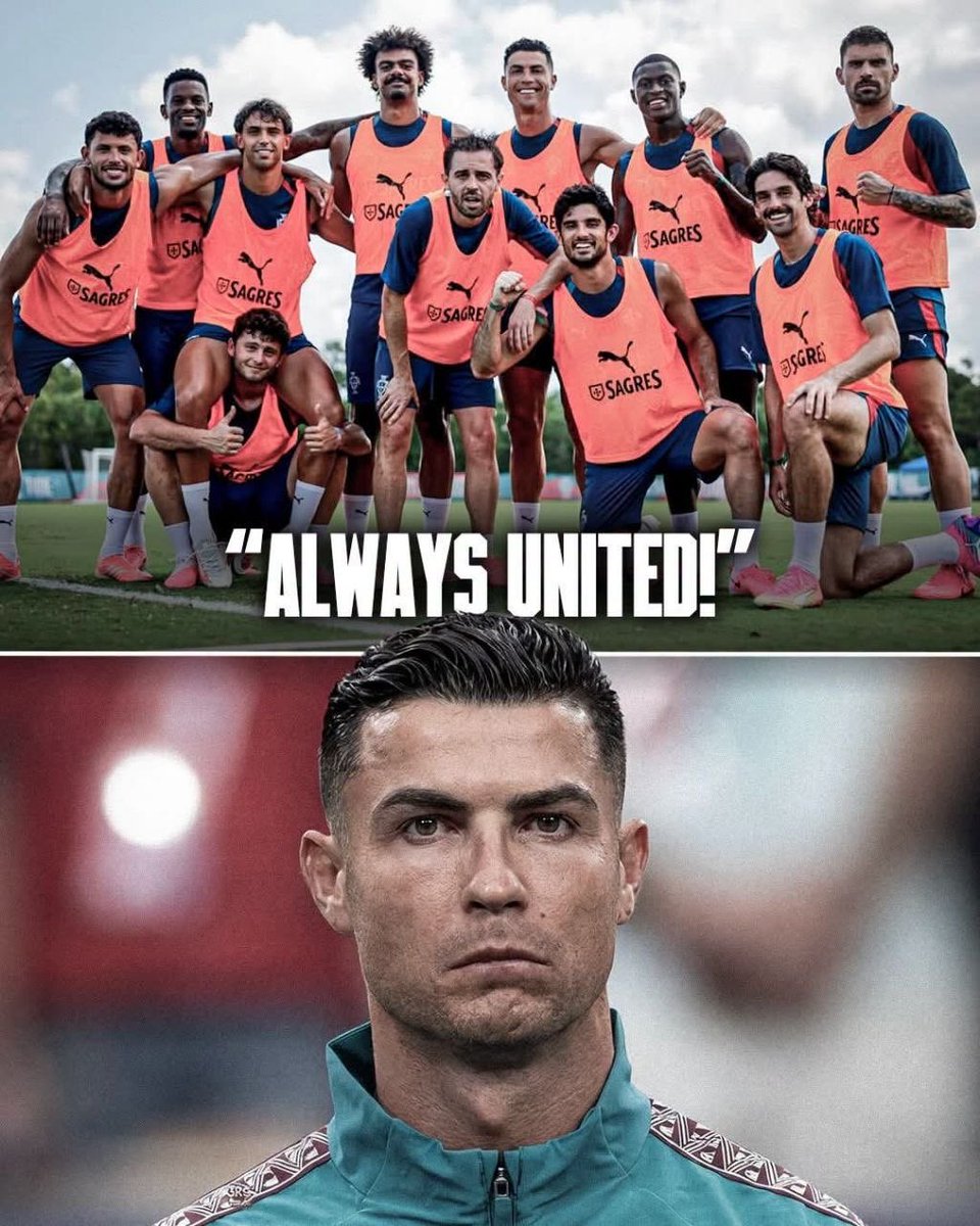 Softignore's tweet photo. 🚨 Cristiano Ronaldo responds to the criticism surrounding Portugal with his latest post, showing the strong unity within the team 📲

“𝐀𝐋𝐖𝐀𝐘𝐒 𝐔𝐍𝐈𝐓𝐄𝐃” ❤️🇵🇹 https://t.co/yqoatNwsc5