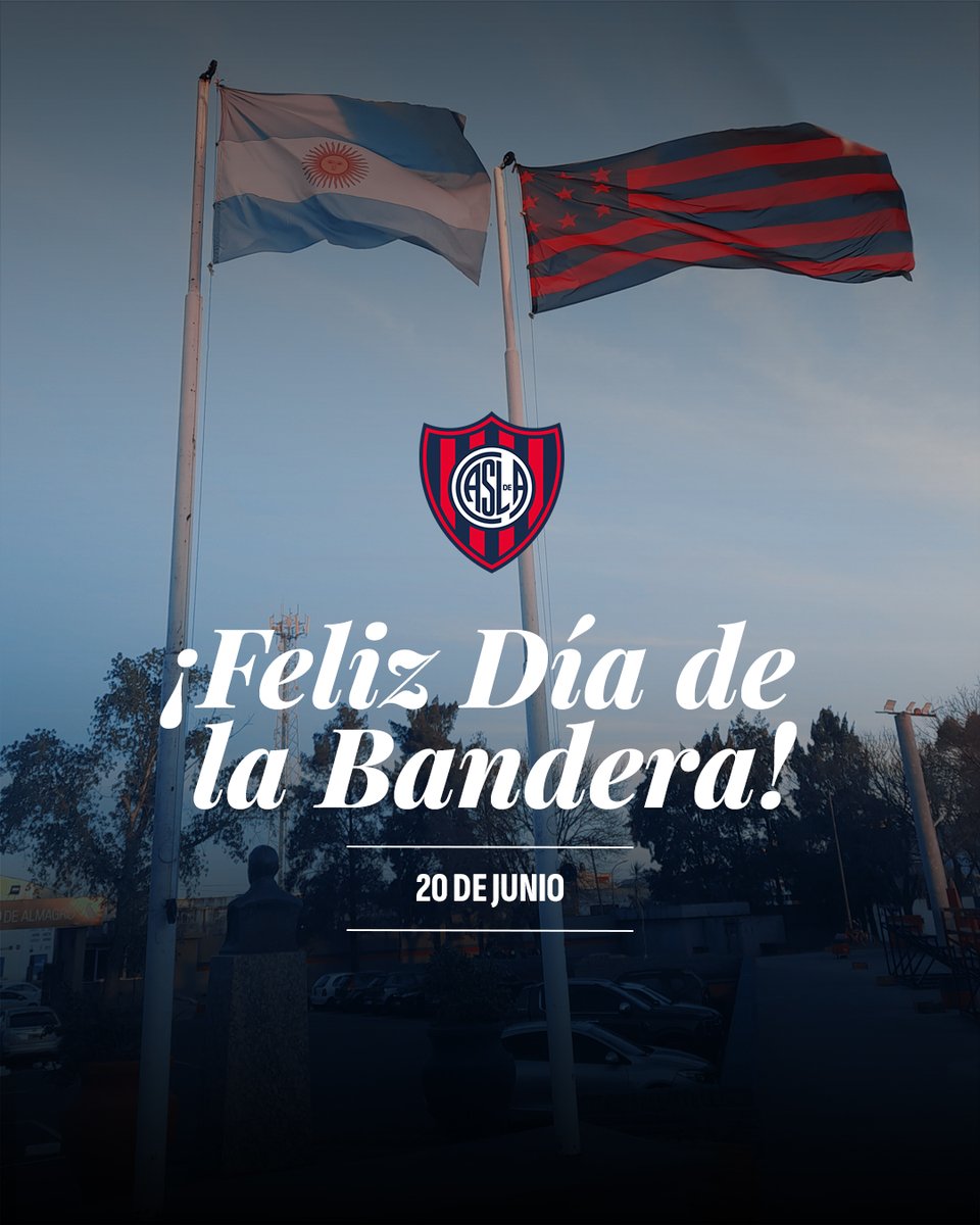 SanLorenzo's tweet photo. 🇦🇷 ¡Feliz Día de la Bandera! https://t.co/1zyncJg2yF