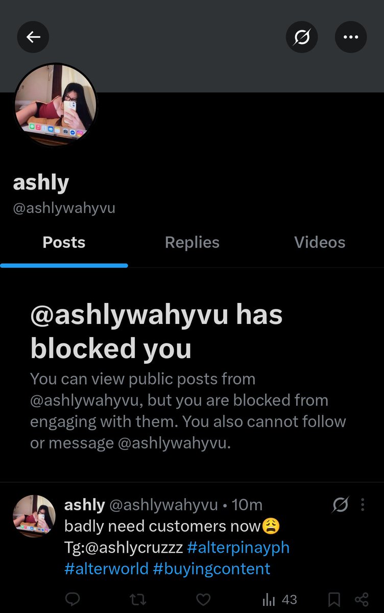 jsel22375's tweet photo. scammm ashlycruzzz #alterpinayph #alterworld #buyingcontent
@ashlywahyvu

poser of this acc on tt https://t.co/CaHgJH1DO3