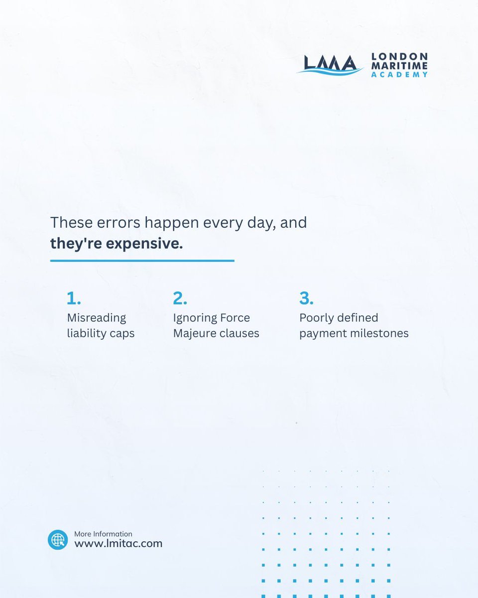 LMAUKTraining's tweet photo. Oil &amp; gas contracts aren't standard agreements, and getting them wrong can be costly.

Learn 4 key contract types and 3 common mistakes every energy professional should know.

📍 London · Dubai · Online

#OilAndGas #EnergyContracts #OGC #MaritimeTraining https://t.co/vWdzdVCjQo
