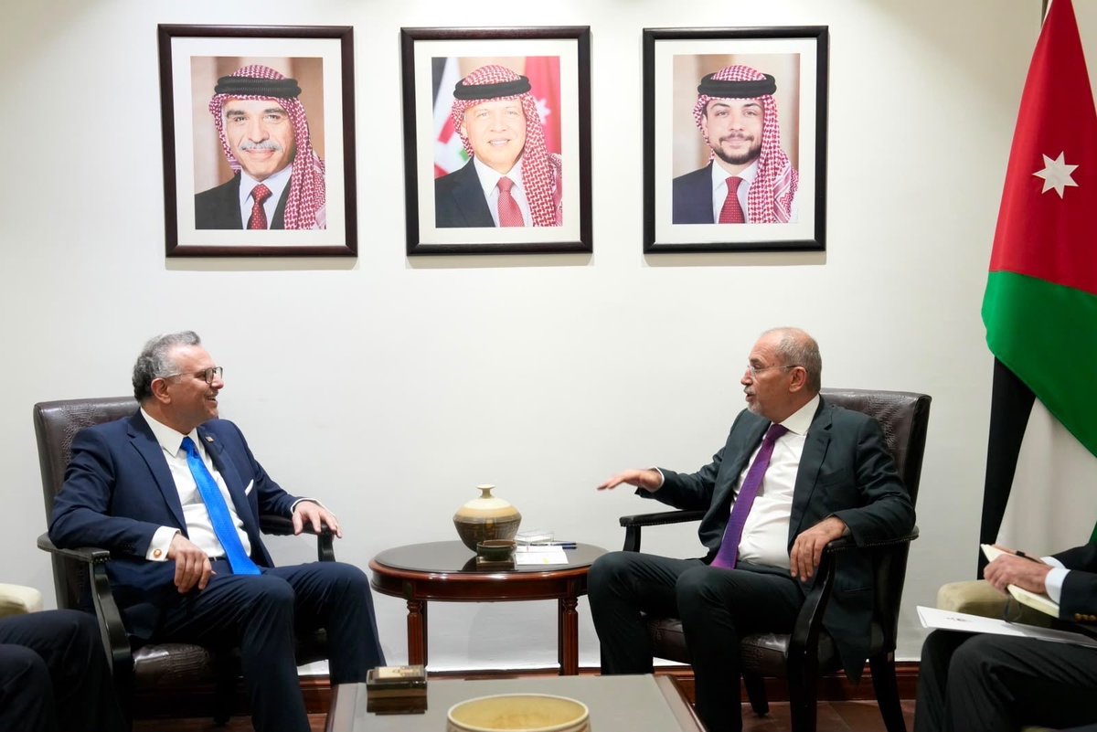 US_SrAdvisorAF's tweet photo. Productive meeting with Jordanian Deputy Prime Minister and Foreign Minister Ayman Safadi.  We affirmed our appreciation for the U.S.-Jordan strategic partnership.  We reviewed a range of regional issues of mutual interest and discussed ways to enhance bilateral cooperation. https://t.co/esRx2tdKXJ