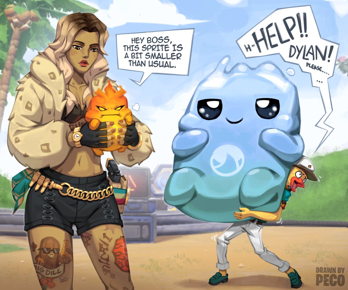 Outrage_MK2's tweet photo. Sprites come in all shapes and sizes!

#Fortnite #FortniteArt https://t.co/ngvLbGSn5f
