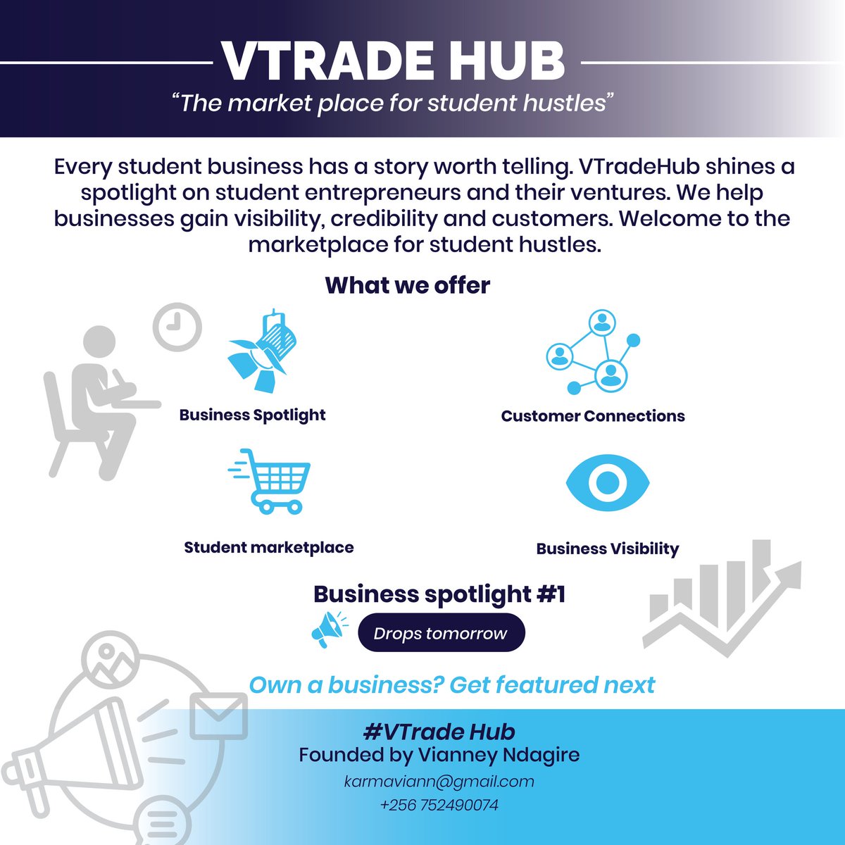 vianneyndagire's tweet photo. Not all student success stories happen in lecture rooms.
Some are being built every day by young entrepreneurs.
Welcome to VTrade Hub😮‍💨❤️ https://t.co/3i8RlLytTv