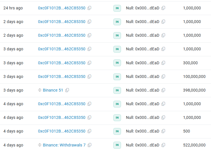 Fransil39123482's tweet photo. 🔥🔥🔥🔥🔥🔥🔥🔥🔥🔥🔥🔥

#BabyDoge coins continue to be sent to the dead wallet!

🐶🚀

#BabyDoge #BabyDogeCoin #Crypto #Burn #TokenBurn #memecoin100x 

Proof : https://t.co/XjRfMJJCaA https://t.co/lruZxzJJHE