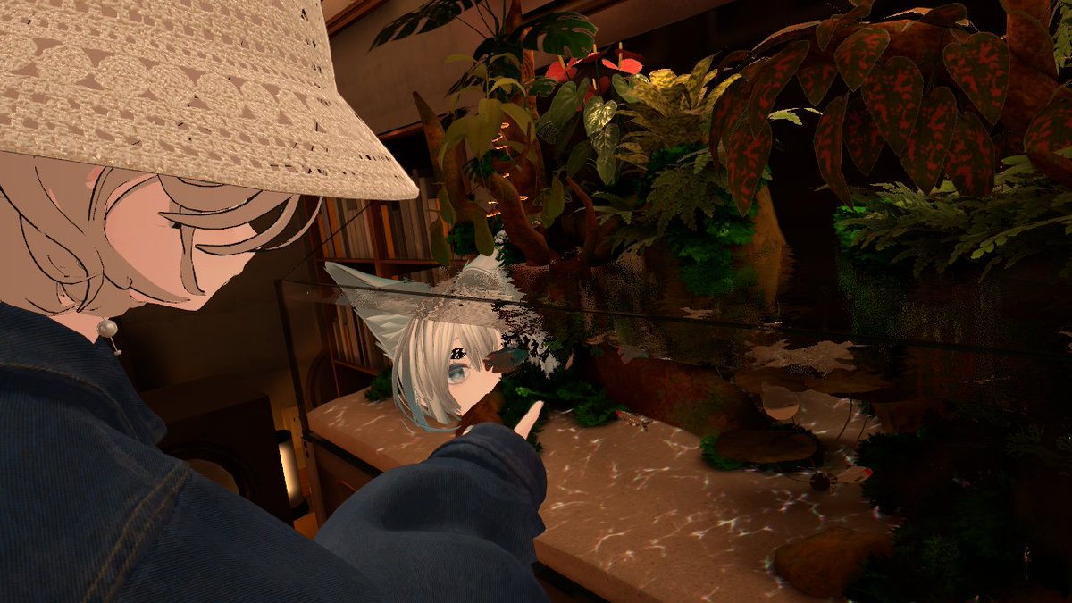 vrcHydrangeaji's tweet photo. この間のプチホラワ会＆チル~~~のやつ💠🌿
STALKERはいついってもいいね!!コスパ最強ホラワで楽しかった!!
22時の廊下も8番出口ライクでわいわい進められた~~~出れてよかった🐙
ホラワの後はチルしながら水槽に浸ってたりしたよ~~~今度は来られなかった人もつれてみんなでホラワ行きたいね😝 https://t.co/cXv4UR1nev