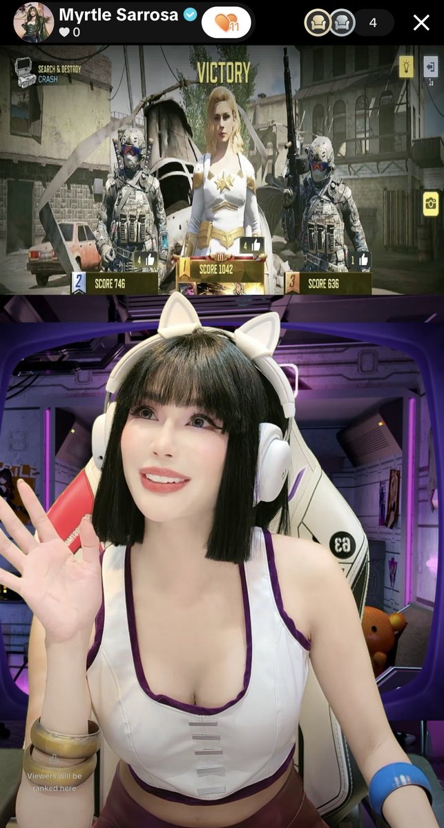MyrtleGUpdate's tweet photo. #MyrtleGailSarrosaUpdate
Myrtle Sarrosa is also live on TikTok!
Streaming Garena Call of Duty Mobile: https://t.co/7OrkHAtEPt
#CODMoble #CODM https://t.co/FQg8TnaVto