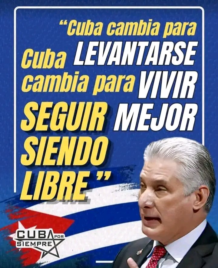 AbelMoncad73979's tweet photo. Esta Revolución es del Pueblo!!!
Y es al pueblo a quien le corresponde defenderla,
Y es al pueblo al que le corresponde preservarla.
#CubaEsRevolución 
#CubaVencerá 
#DeZurdaTeam_🤝🐲 https://t.co/6pfDP0WnR6